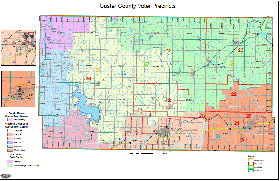 Custer County Commissioners Districts